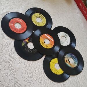 Vintage Lot of 7 Vinyl 45 RPM Records